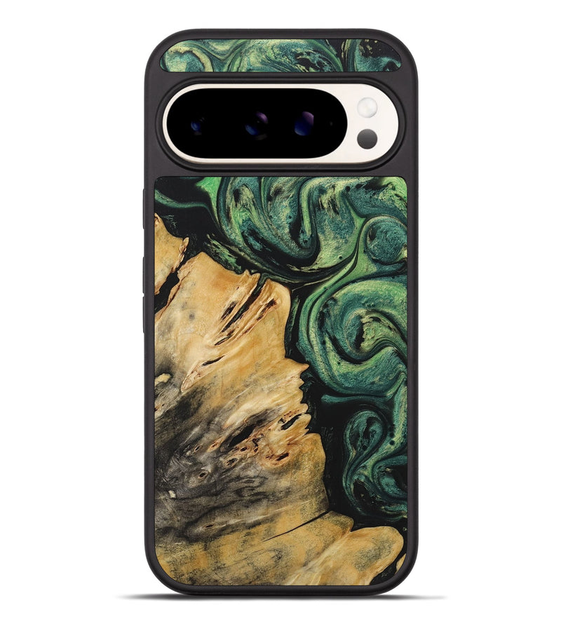 Pixel 9 Pro XL Wood Phone Case - Nancy (Green, 723425)