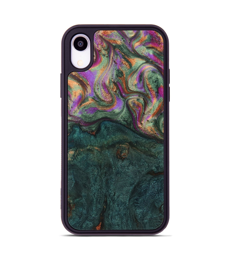 iPhone Xr Wood Phone Case - Lyla (Green, 723426)