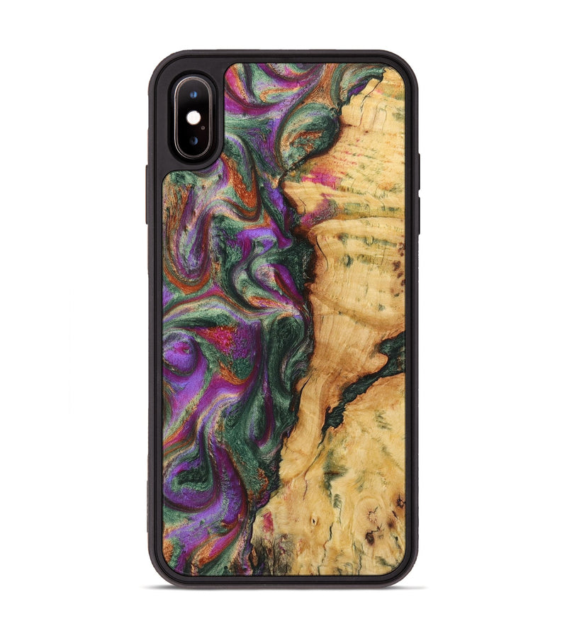 iPhone Xs Max Wood Phone Case - Celeste (Green, 723427)