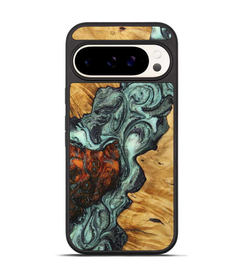 Pixel 9 Wood Phone Case - Jim (Green, 723428)