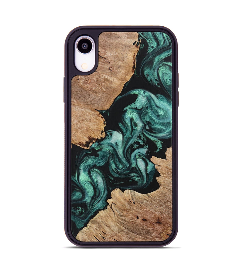 iPhone Xr Wood Phone Case - Lauren (Green, 723431)