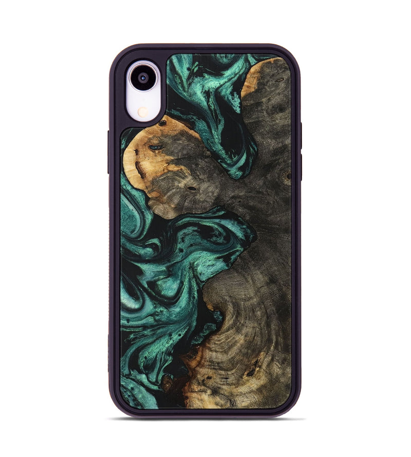 iPhone Xr Wood Phone Case - Patrice (Green, 723432)