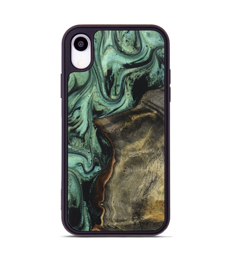 iPhone Xr Wood Phone Case - Dick (Green, 723433)