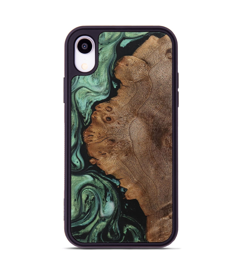 iPhone Xr Wood Phone Case - Raquel (Green, 723435)