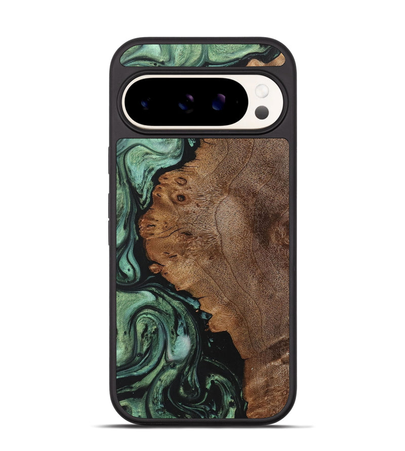 Pixel 9 Wood Phone Case - Raquel (Green, 723435)