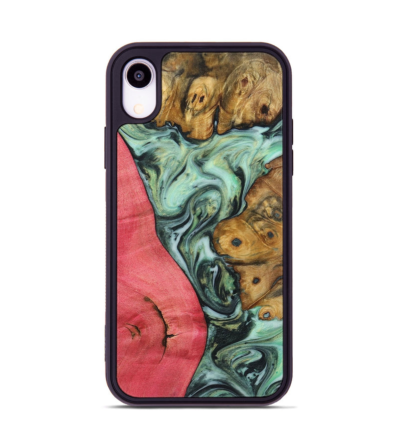 iPhone Xr Wood Phone Case - Skyler (Green, 723438)