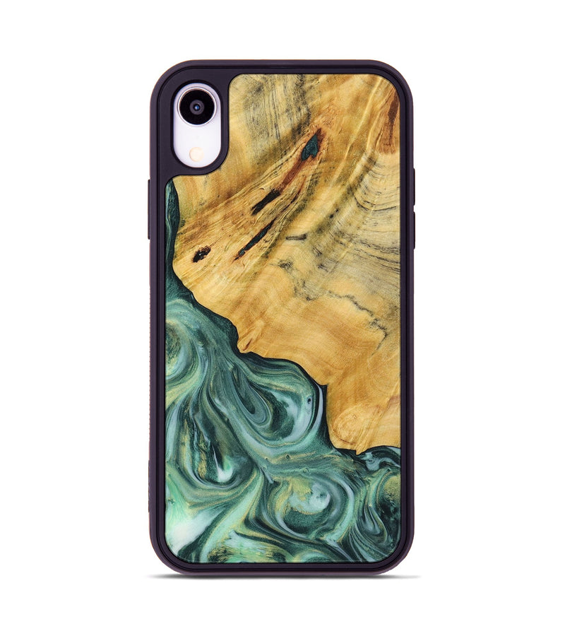 iPhone Xr Wood Phone Case - Bryson (Green, 723440)