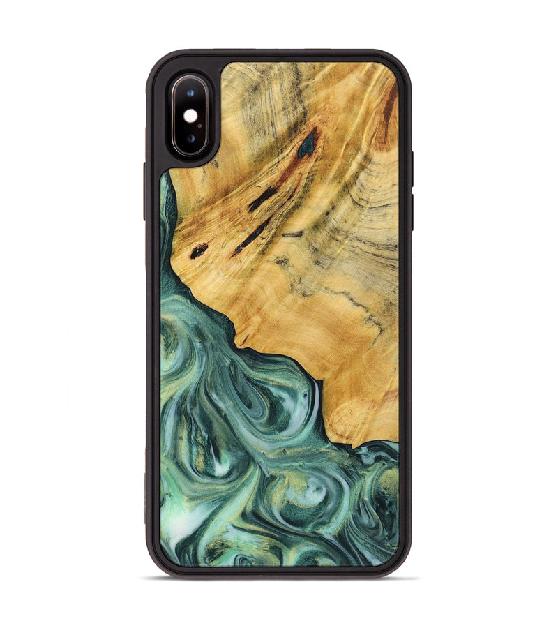 iPhone Xs Max Wood Phone Case - Bryson (Green, 723440)