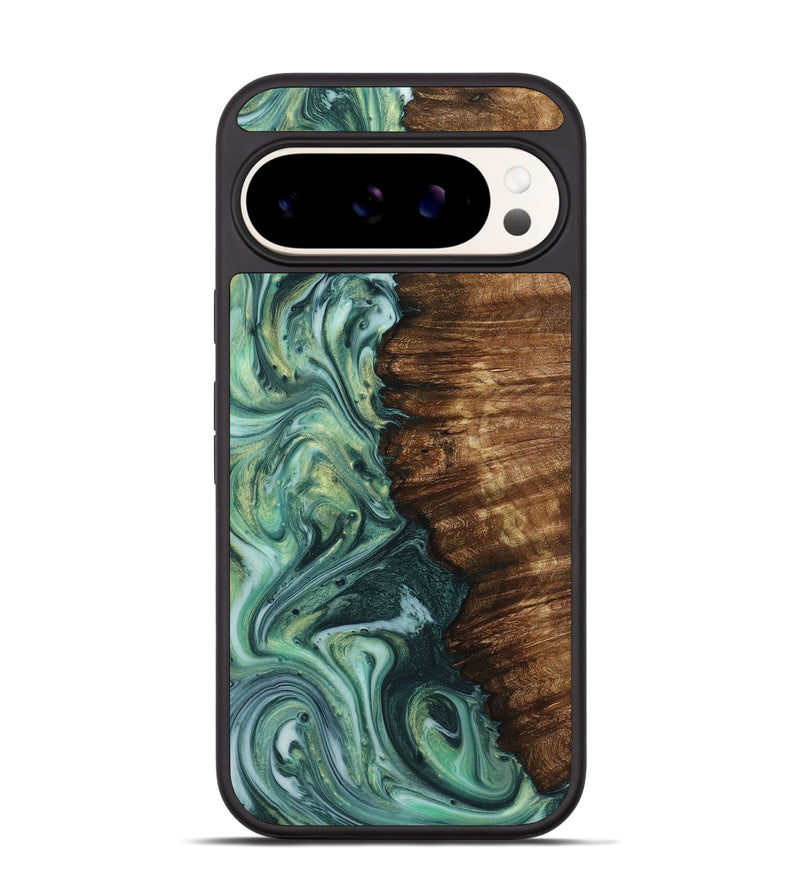 Pixel 9 Wood Phone Case - Aylin (Green, 723441)