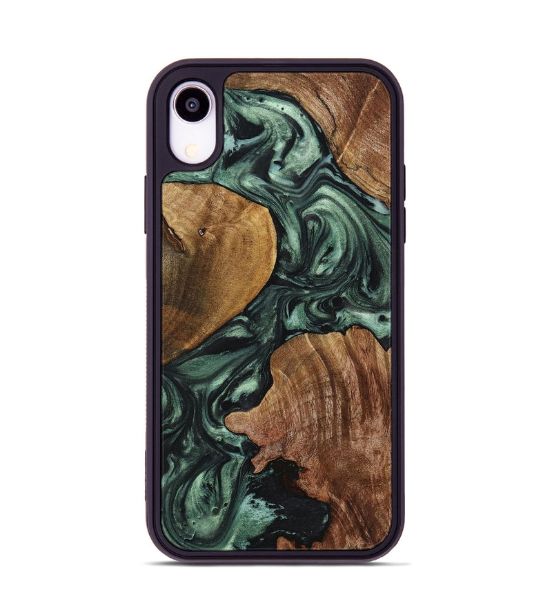 iPhone Xr Wood Phone Case - Sienna (Green, 723442)