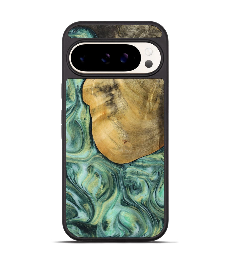 Pixel 9 Wood Phone Case - Justin (Green, 723443)