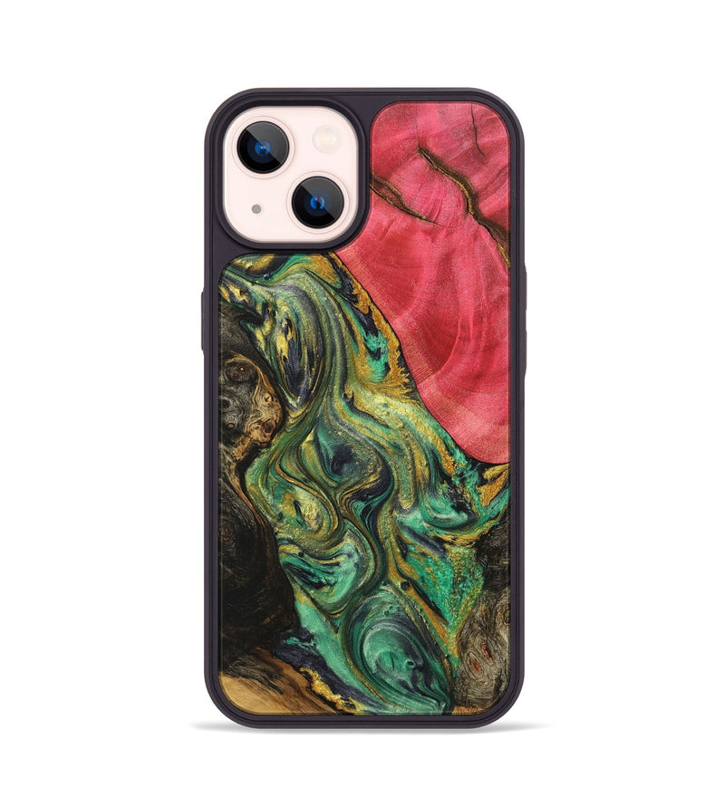 iPhone 14 Wood Phone Case - Archer (Green, 723444)