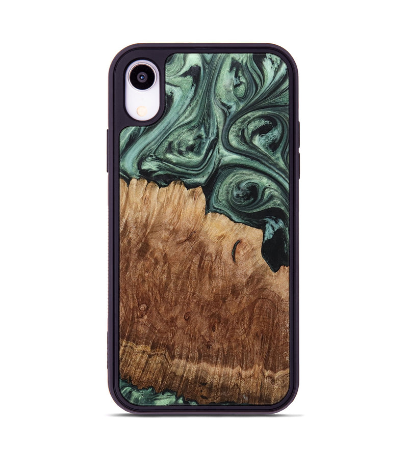 iPhone Xr Wood Phone Case - Rihanna (Green, 723445)