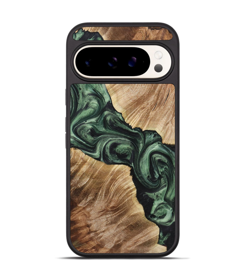 Pixel 9 Wood Phone Case - Eliza (Green, 723446)