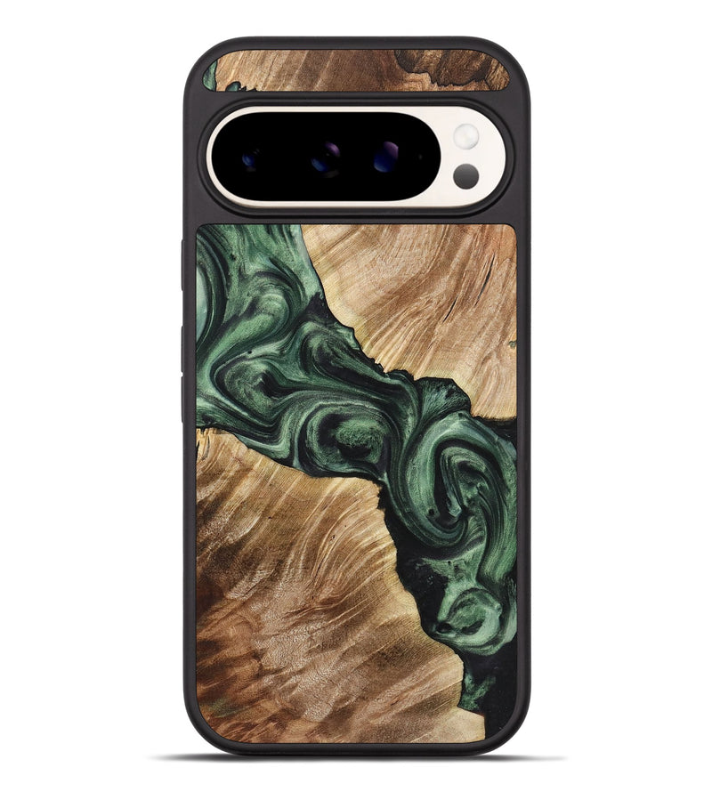 Pixel 9 Pro XL Wood Phone Case - Eliza (Green, 723446)