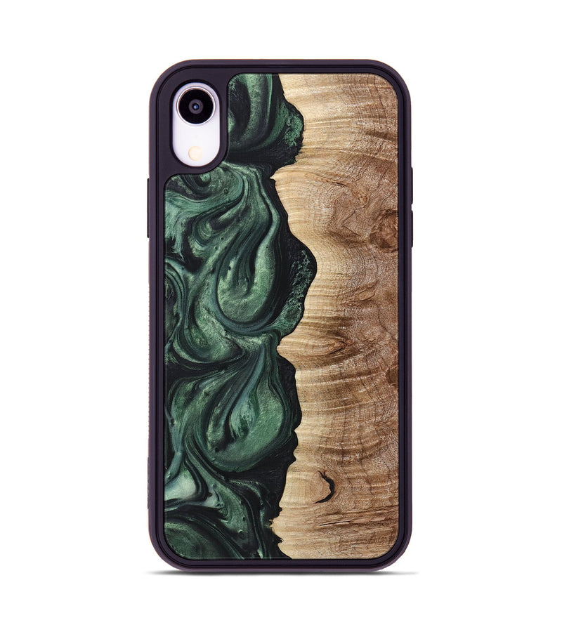 iPhone Xr Wood Phone Case - Shirley (Green, 723447)