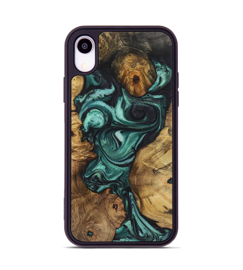 iPhone Xr Wood Phone Case - Donnie (Green, 723448)