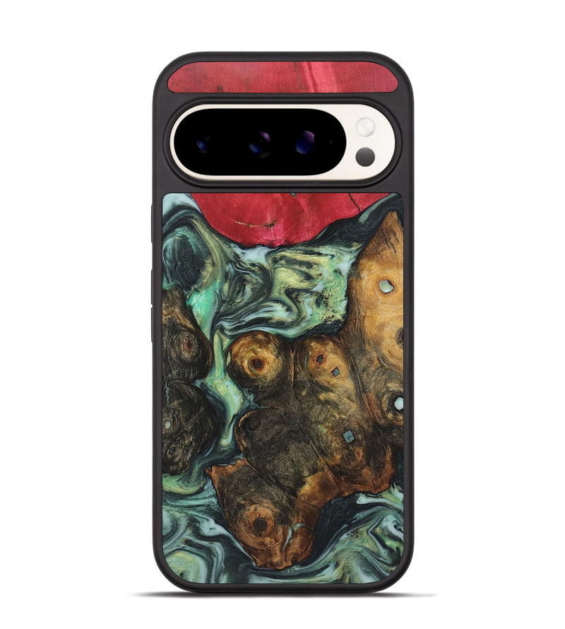 Pixel 9 Wood Phone Case - Alayna (Green, 723449)