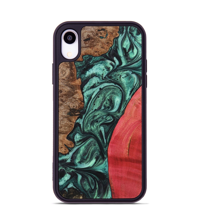 iPhone Xr Wood Phone Case - Luka (Green, 723450)