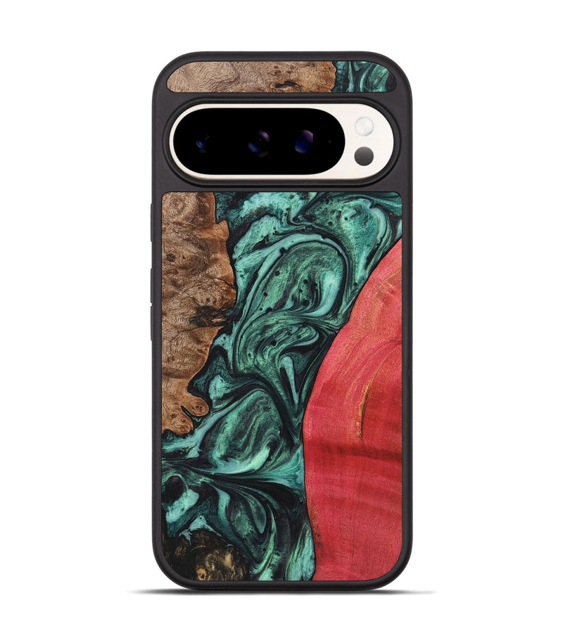 Pixel 9 Wood Phone Case - Luka (Green, 723450)