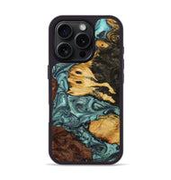 iPhone 16 Pro Wood Phone Case - Alayah (Green, 723451)