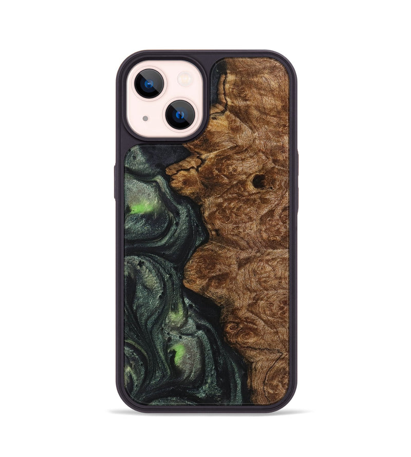 iPhone 14 Wood Phone Case - Cameron (Green, 723459)