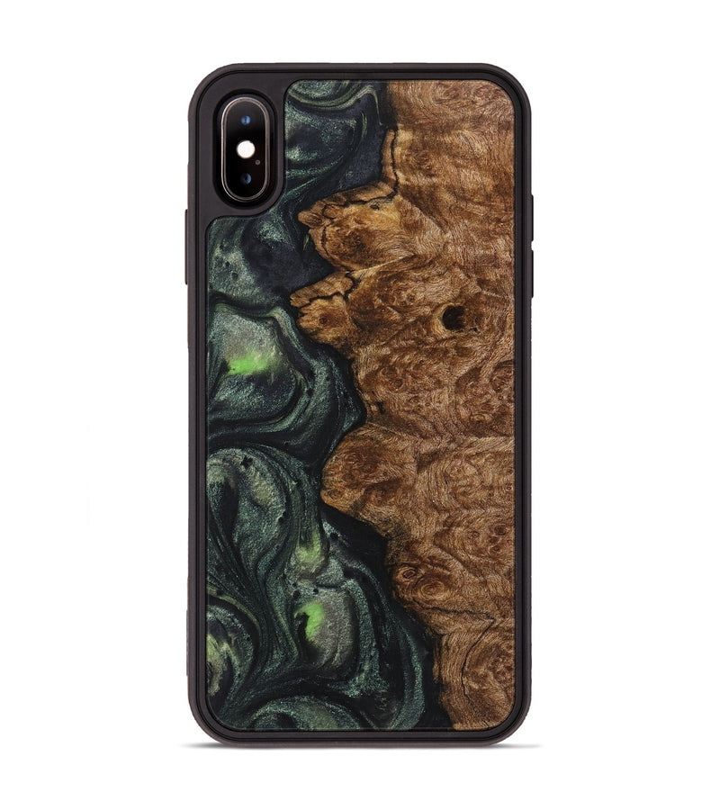 iPhone Xs Max Wood Phone Case - Cameron (Green, 723459)