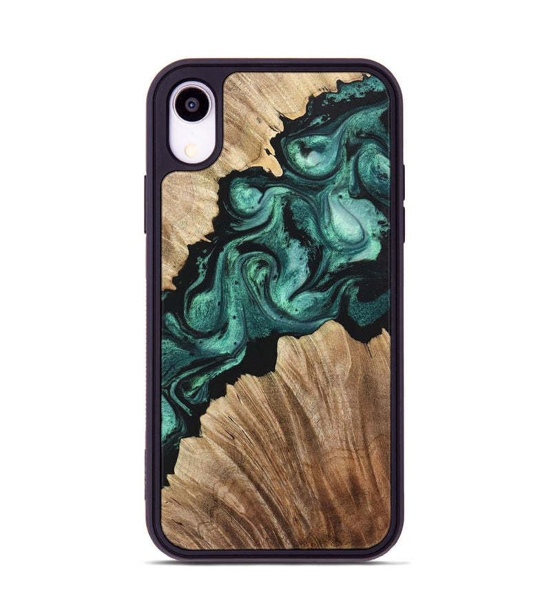 iPhone Xr Wood Phone Case - Jasper (Green, 723461)