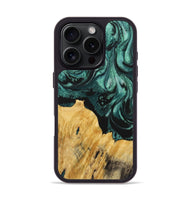 iPhone 16 Pro Wood Phone Case - Magnolia (Green, 723462)