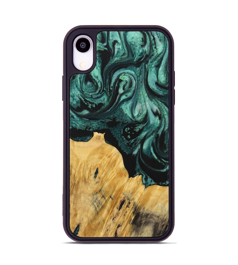 iPhone Xr Wood Phone Case - Magnolia (Green, 723462)