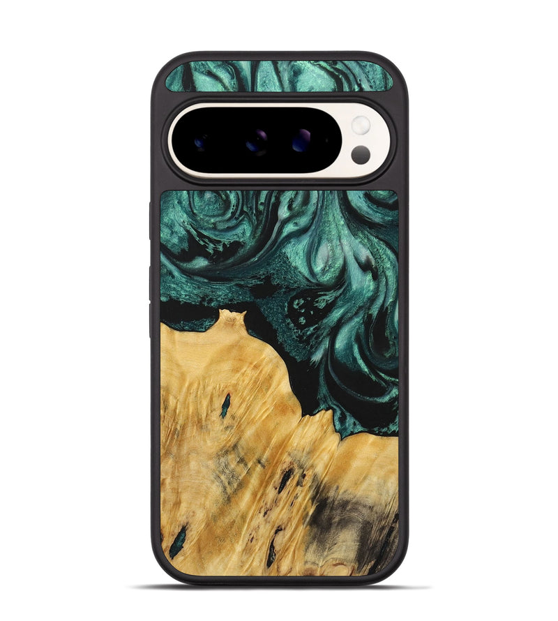 Pixel 9 Wood Phone Case - Magnolia (Green, 723462)