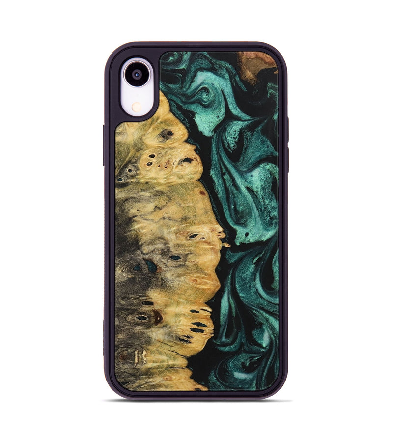 iPhone Xr Wood Phone Case - Jayleen (Green, 723463)