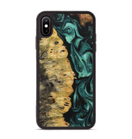 iPhone Xs Max Wood Phone Case - Jayleen (Green, 723463)