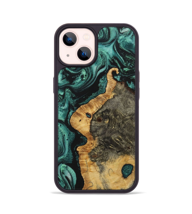 iPhone 14 Wood Phone Case - Eden (Green, 723464)