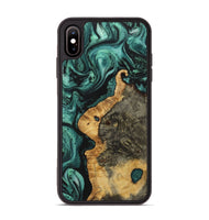 iPhone Xs Max Wood Phone Case - Eden (Green, 723464)