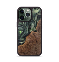 iPhone 13 Pro Wood Phone Case - Mamie (Green, 723465)