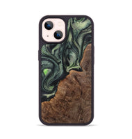 iPhone 14 Wood Phone Case - Mamie (Green, 723465)