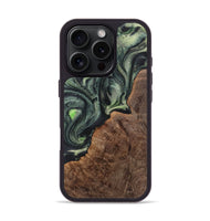 iPhone 16 Pro Wood Phone Case - Mamie (Green, 723465)