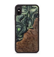 iPhone Xs Max Wood Phone Case - Mamie (Green, 723465)