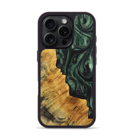 iPhone 16 Pro Wood Phone Case - April (Green, 723466)