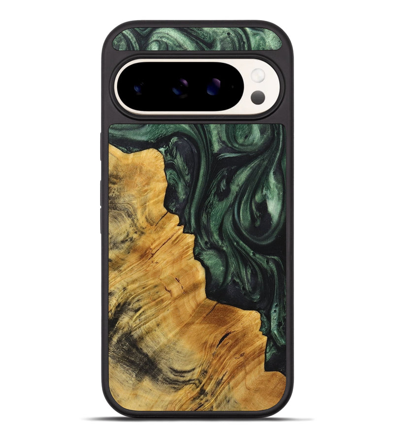 Pixel 9 Pro XL Wood Phone Case - April (Green, 723466)