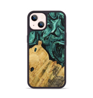 iPhone 14 Wood Phone Case - Arturo (Green, 723467)