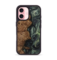 iPhone 16 Wood Phone Case - Stacie (Green, 723468)