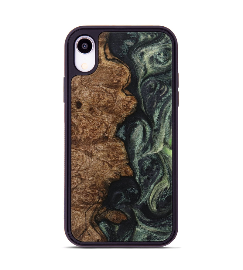 iPhone Xr Wood Phone Case - Stacie (Green, 723468)