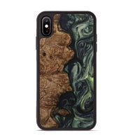 iPhone Xs Max Wood Phone Case - Stacie (Green, 723468)