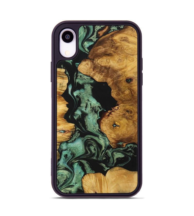 iPhone Xr Wood Phone Case - Randal (Green, 723469)