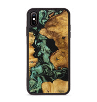 iPhone Xs Max Wood Phone Case - Randal (Green, 723469)