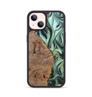 iPhone 14 Wood Phone Case - Mckenna (Green, 723470)