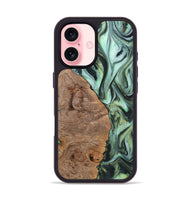 iPhone 16 Wood Phone Case - Mckenna (Green, 723470)