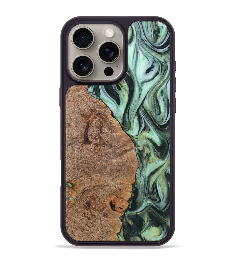 iPhone 16 Pro Max Wood Phone Case - Mckenna (Green, 723470)